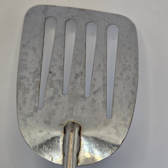 Vintage 1950s Ekco Chief Chrome Ladle & Slotted Spatula Utensils Set Made in USA - Picture 9 of 11